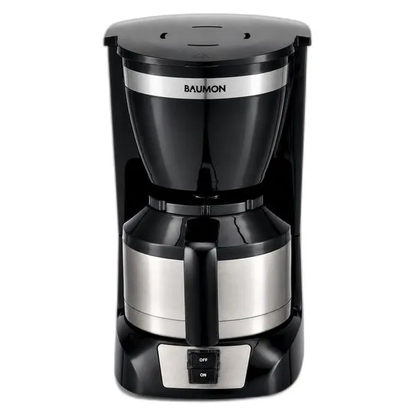 Cafeteira Elétrica Baumon 1 Litro 800W 127V Preto e Prata 108TS