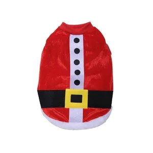 Roupa Pet Papai Noel Natal Vermelho E Branco Cromus 32x23cm