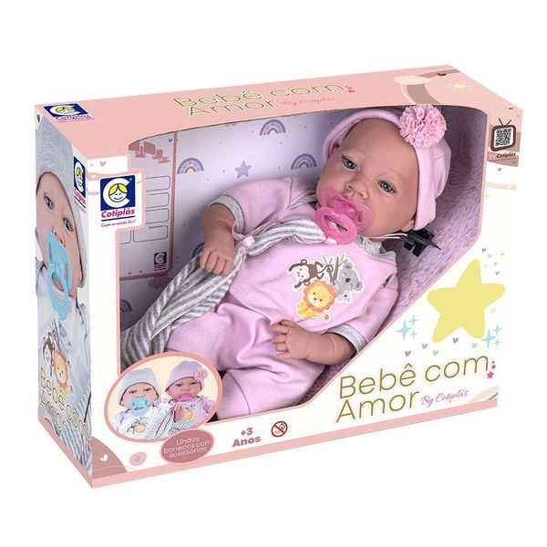 Boneca Bebe - Com Amor By - Menina - Cotiplas