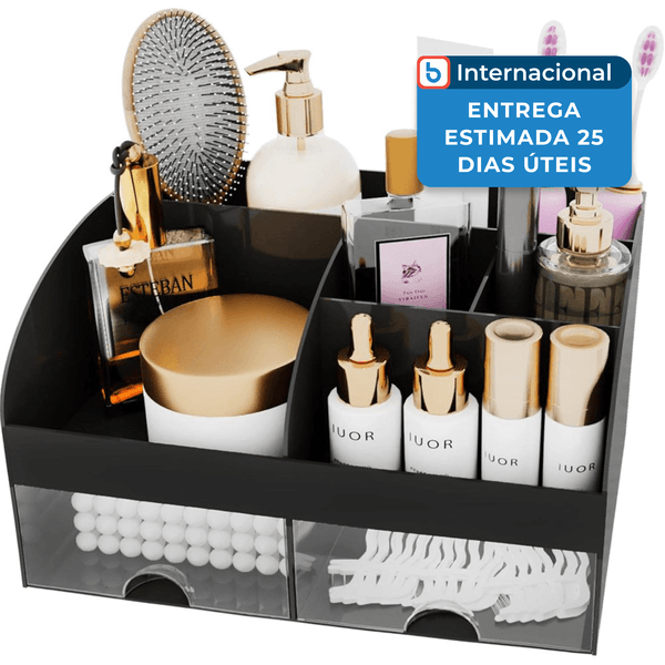 Organizador de Maquiagem com Gavetas Comfyroom Preto A-MBI