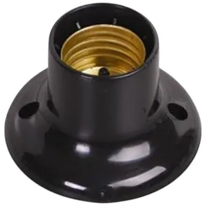 Plafon Bocal 150W 250V Ilumi Preto 1606 (MP)