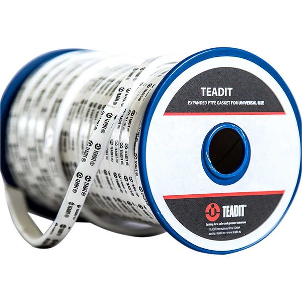 Junta quimflex PTFE 7,0 mm x 2,5 mm comprimento 15 m QUIMFLEX24B - TEADIT