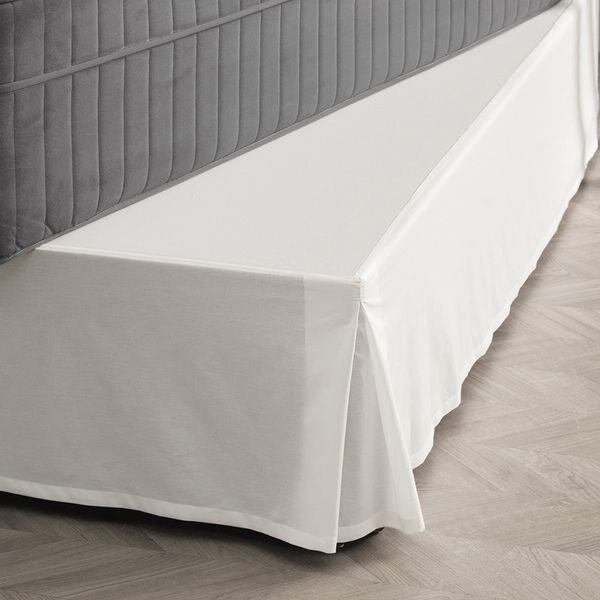Saia para Cama Box Queen Karsten Dara Branco