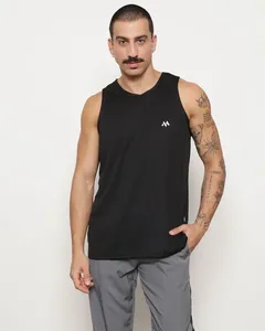 Regata Esportiva Masculina Machão Furadinha Preta M