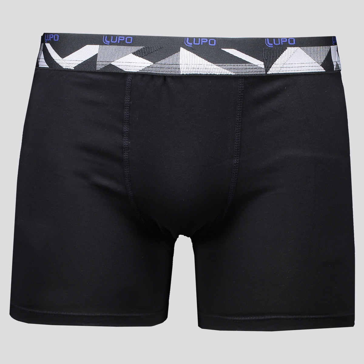 Cueca Boxer Lupo Basic Com Elastano Preta