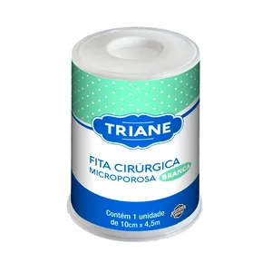 Fita Cirúrgica Microporosa Triane Branca 10cm X 4,5m