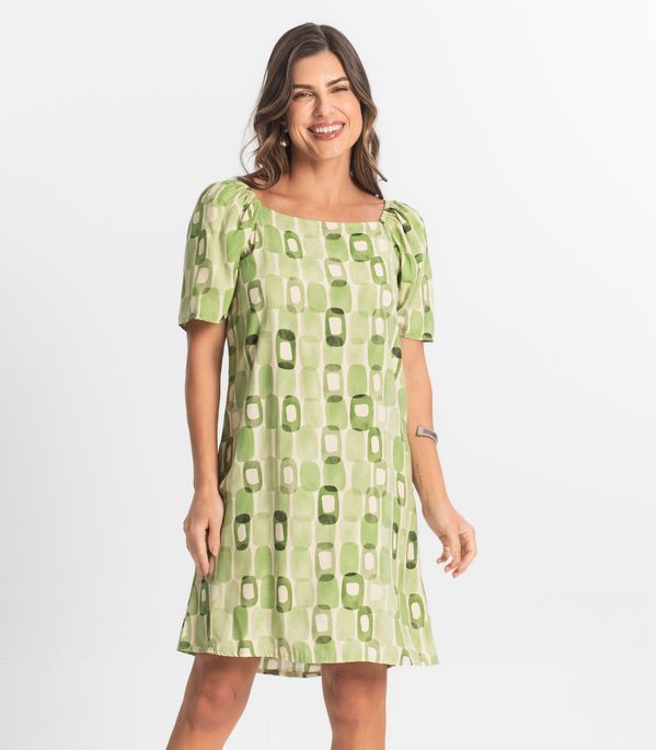 Vestido Feminino Estampado Select Verde G