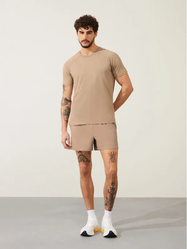 Shorts Masculino Curto Training Bege Panama P