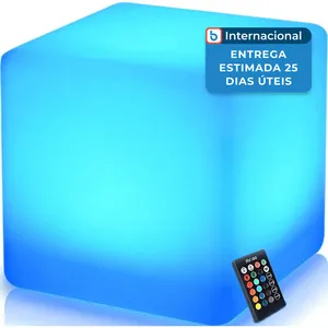 Luminária Mr.Go Decorativo Quadrado 40cm Azul A-MBI