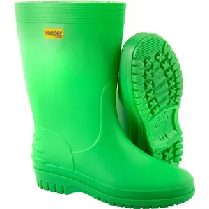 Bota de PVC Linha Boots Verde Cano Médio com Forro Poliéster - VONDER 36/37