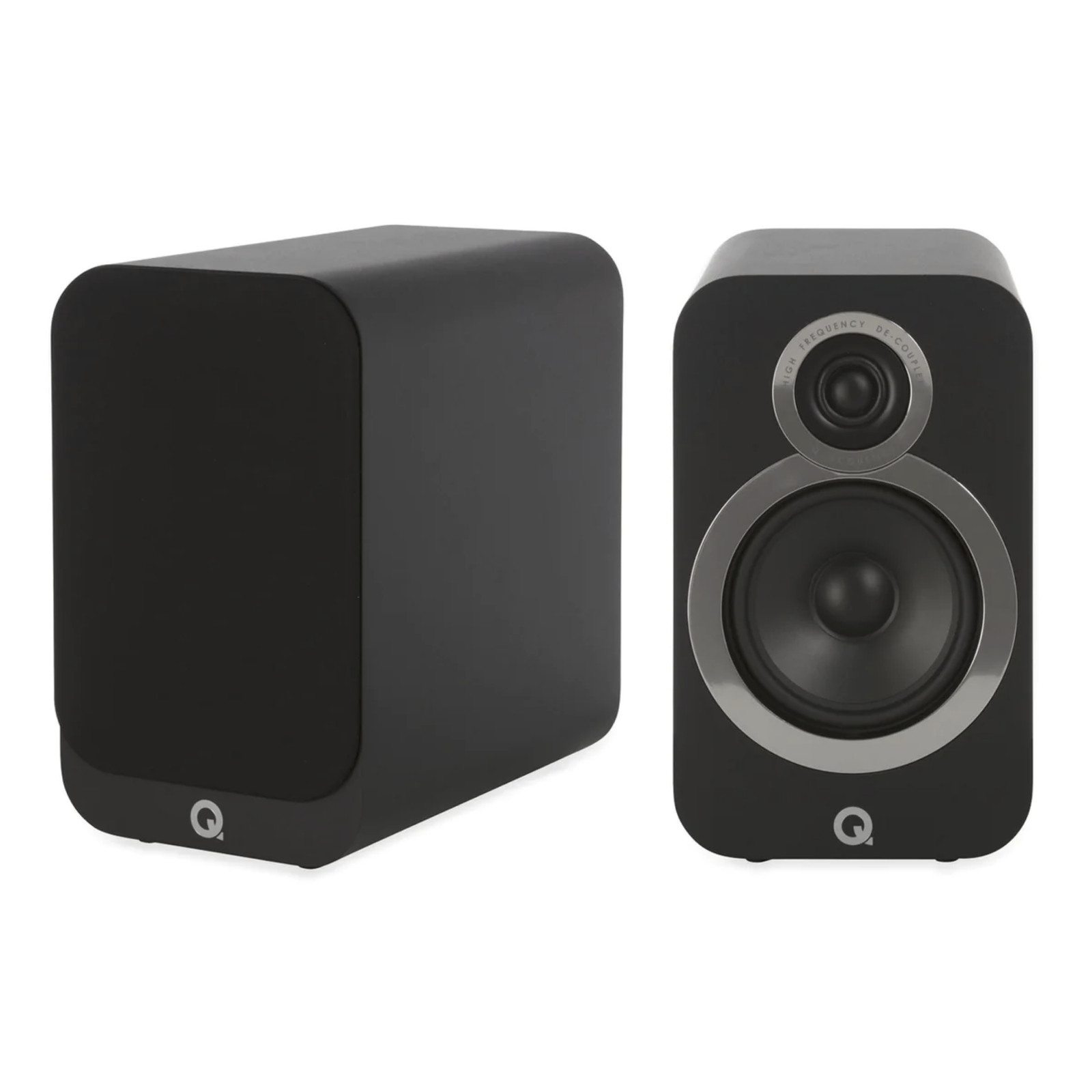 Par de caixas acústicas Q Acoustics 3020i Bookshelf Preto - 125W