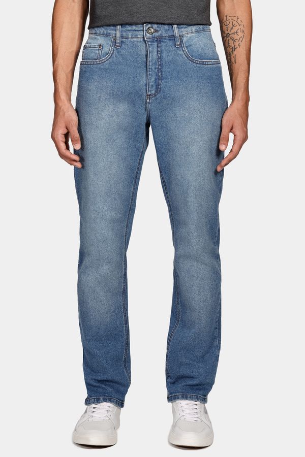 Calça Jeans Regular Média Vintage Azul Médio - 46