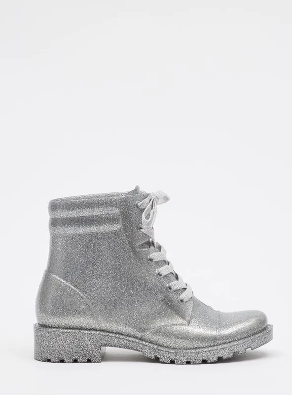 Bota Infantil Petite Jolie Iggy IN Glitter Prata PJ4995IN 33-4