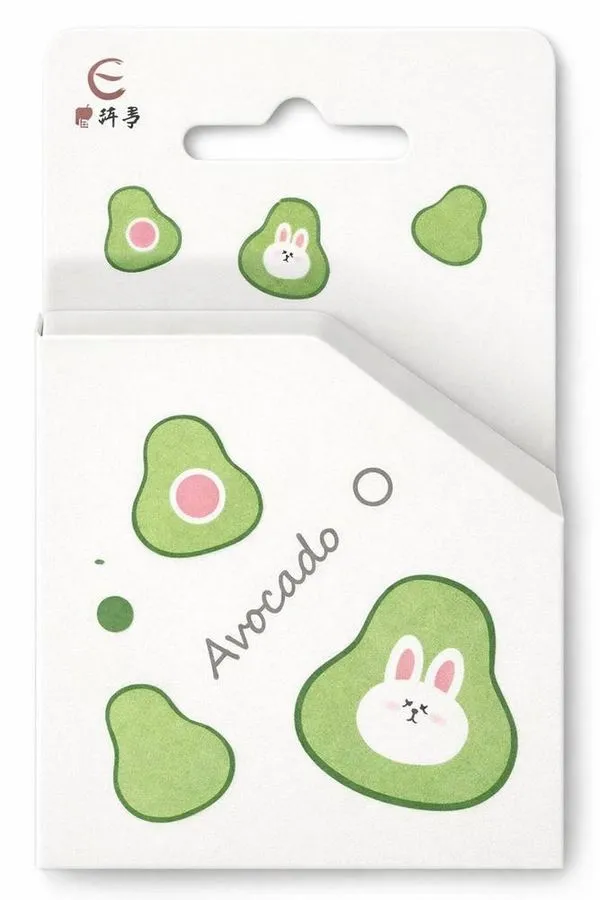 Fita Adesiva Washi Tape Abacate 2 Metros Divesas Estampas