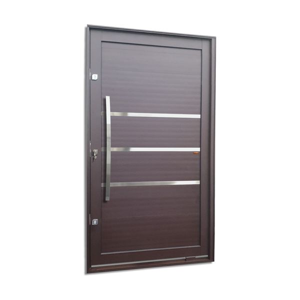 Porta Pivot.Alumínio Lamb.Evolution C/Pux.E.Elite Marrom Corten 216X100 Brimak