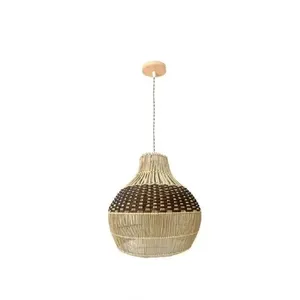 Pendente Rinca 40cm 1XE27 para Iluminação Interna com Design Rústico Aconchegante em Fibra Natural Pendente Rinca 40cm 1XE27 para Iluminação Interna com Design Rústico em Fibra Natural