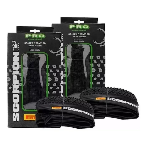 Par de Pneu Aro 29 Pirelli Scorpion Pro 29 x 2.20 Kevlar