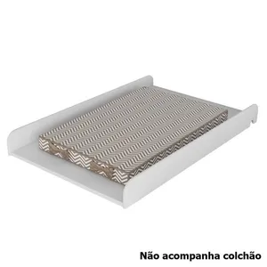 Trocador De Fraldas Para Berço 82,5cm Branco Brilho - Móveis Peroba Branco Brilho