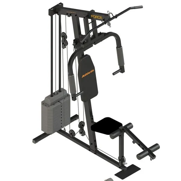 Estação de Musculação com 45kg de Peso Suporta 120kg Athletic Force Uso Residencial Estação de Musculação com 45kg de Peso Athletic Force Residencial