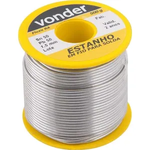 Estanho em Fio 1,5mm 50x50 com 500g - VONDER