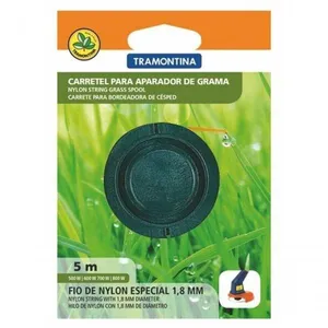 Carretel 1 Fio De Nylon 1,8mm Para Aparador De Grama Tramontina Com 5m