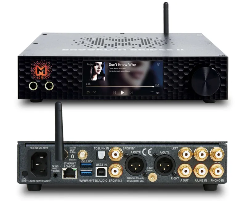 Mytek DAC Brooklyn Bridge II ROON CORE 4TB Black - DAC, Streamer e Roon Core Integrado