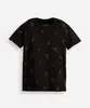 camiseta de algodão juvenil coqueiro preta 10