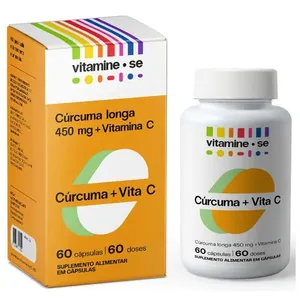 Suplemento Alimentar Vitamine-se Cúrcurma + Vita C 60 cápsulas