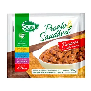 Proteína Vegetal Vegana Picadinho ao Molho Caseiro Sora 300g