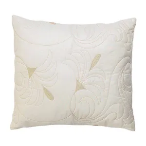 Almofada Decorativa Melody Bordada Com Refil 100% Poliéster - Marfim