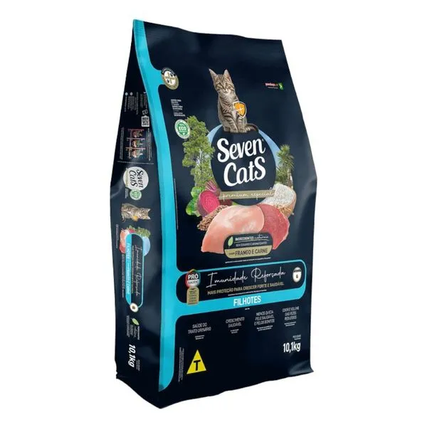 Ração Seven Gato Filhotes 10,1Kg (MP)