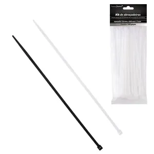 Kit Abraçadeiras Sortidas 3,6mm x 200mm x 0,3mm 100 Peças LM4261 - honeyhome