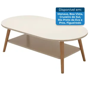 Mesa De Centro Yijiada Moderna E Simples Branco T-BI