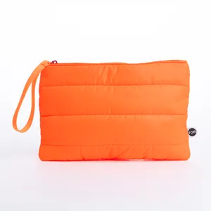 Necessaire Envelope Puffer Laranja
