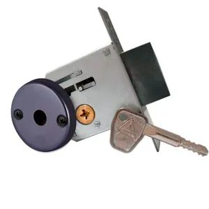 Trava Segurança Simples Redonda Preto Fosco F2000 - 025267 - Aliança Trava Seg.tetra F-2000 Pf - 025267 - Aliança