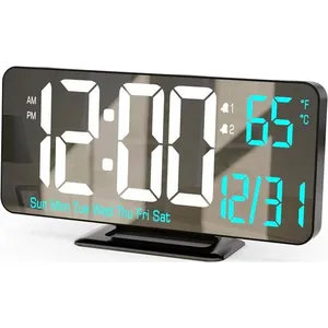 Despertador Digital Kosumosu 6,7 Preto/Azul A-MBI