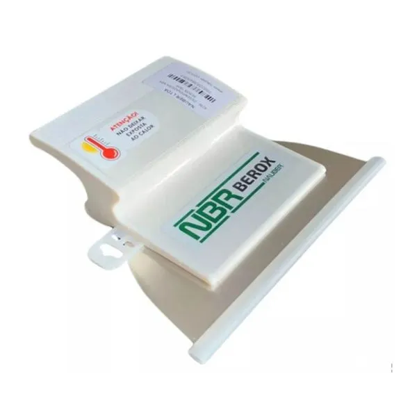 Desempenadeira Berox 16cm Nauber NBR para Aplicação de Efeitos e Acabamentos Finos com Lâminas Flexíveis de Aço Inox Desempenadeira Berox 16cm Nauber NBR com Lâminas Flexíveis de Aço Inox Ergonômica Branca