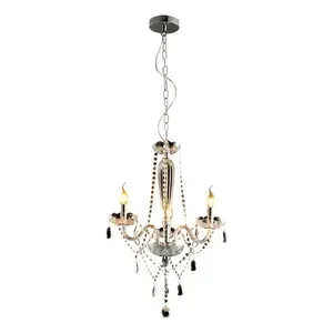 Lustre Avant Baronesa 3 Luzes E14 Bivolt Transparente (MP)