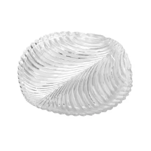 Bandeja Decorativa Folha de Vidro 17,5x17x1,6cm Ref. 6293 Be10