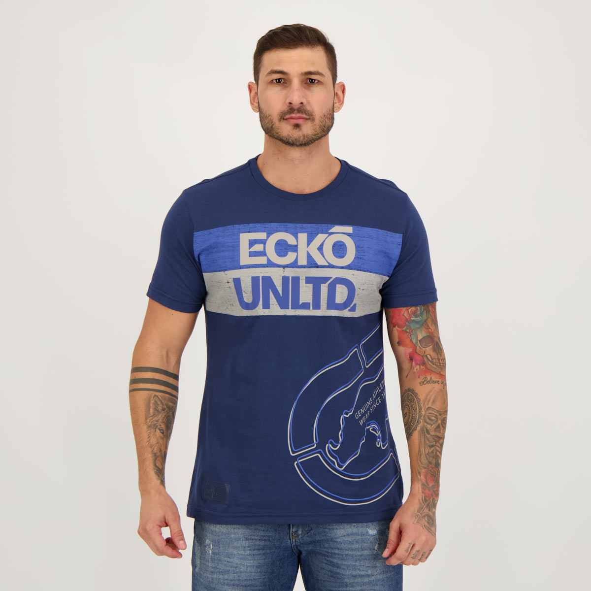 Camiseta Ecko Rhino Duo Azul