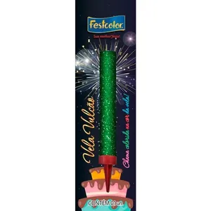 Vela Vulcão Festcolor Verde (MP)
