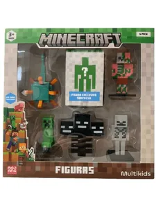 Minecraft - Pack com 6 Figuras - Modelo 4 - Multikids