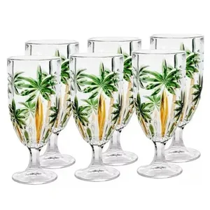 Jogo De Taças Wolff 6 Peças 450ml Palmeira Cristal