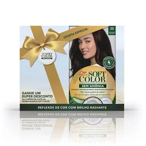 Kit Tinta de Cabelo Tonalizante Wella Soft Color Castanho Escuro 3.0 2 Unidades