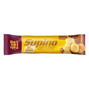 Barra De Banana Banana Brasil Supino Nozes Damasco E Chocolate Branco 24g