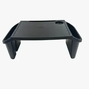 Kit 3 Bandeja Mesa Colo Apoio Comer Refeição Cama Suporte Notebook Preto