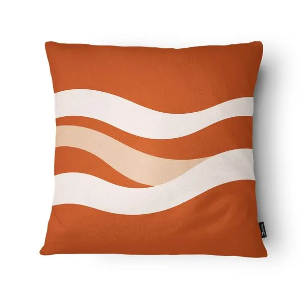Capa Almofada Geométrica Ondas Horizontais Veludo 43x43cm 2627 - Tuti Gottô