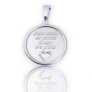 Pingente Medalha Ho'oponopono Prata