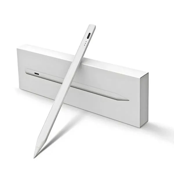 Caneta Digital Universal Touchscreen Ponta Fina Tablet Stylus para Escrita e Desenho Preciso Branco Caneta Digital Universal Touchscreen Ponta Fina Tablet Stylus para Escrita Precisa Branco