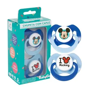 Chupeta Babygo Mickey Ortodôntico Silicone 2 Unidades Tamanho 1 3787